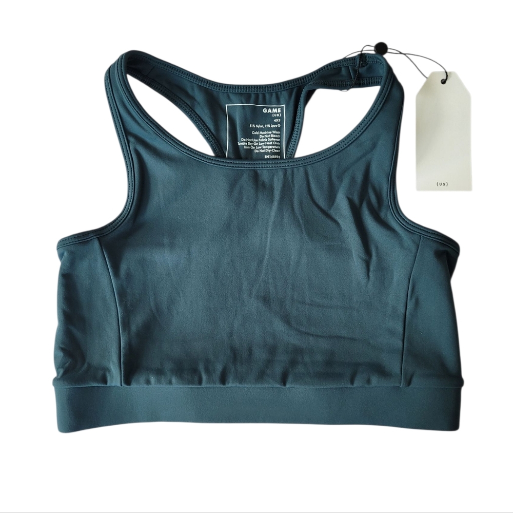 UNIVERSAL STANDARD Deep Sea Sports Bra Size 4XS US 00-0